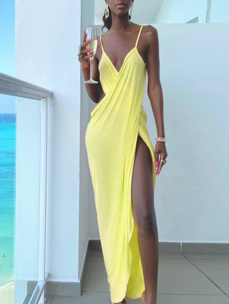 MIMOSAS BACKLESS MAXI DRESS